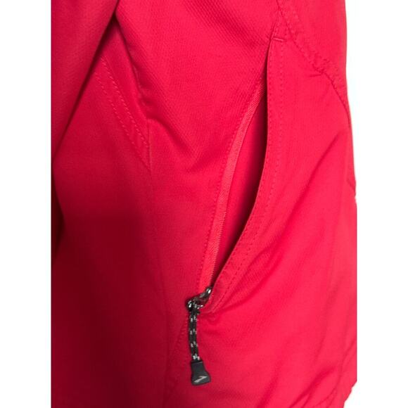 Brooks Women's Running Jacket - Red Windbreaker with Reflective Stripes - Size M - Picture 6 of 8